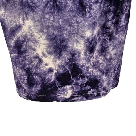 Anthropologie Amadi Hilde Shine Oversized Purple Tie Dye Linen Blazer - Picture 5 of 11